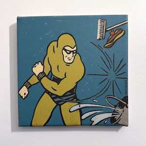 All: I'm here for the Monkey #92 - Dick Frizzell - Acrylic on canvas