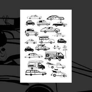 Premium Art Prints: 'I Like to Drive' art print by Pia Davie