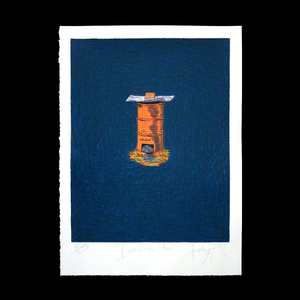 Dick Frizzell Limited Edition Prints: 'Incinerator' Limited Edition Screenprint by Dick Frizzell