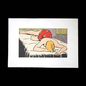Dick Frizzell Limited Edition Prints: 'Blue Hawaii' limited edition screenprint by Dick Frizzell