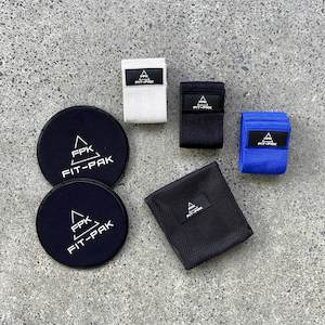 Fit Pak: Glute Band Set + Sliders