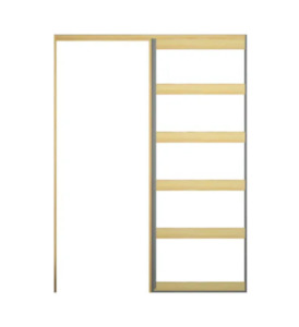 Cavity Slider 1980mm Height  70mm Stud Single Flat Pine OPTI Cavity