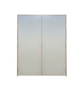 1980 mm Double Door Hollow core  Hung on Grooved jamb 136 x 30 mm