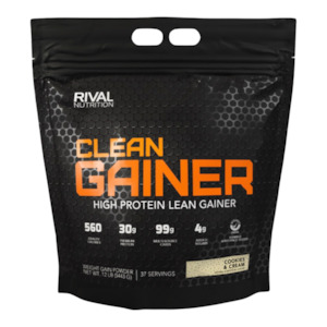 Rival Nutrition: Rival Clean Gainer 12lb Cookies & Cream