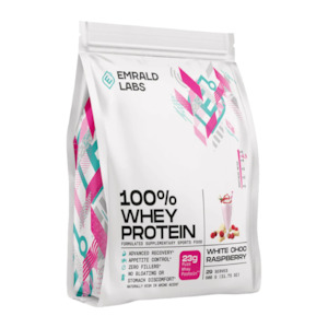 Proteins: Emrald Whey 900g White Choc Raspberry