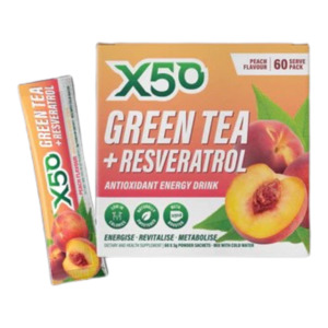 X50: X50 Green Tea 60 Serve Peach