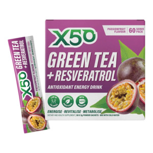 X50: X50 Green Tea 60 Serve Passionfruit
