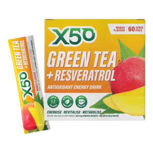 X50: X50 Green Tea 60 Serve Mango