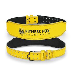Spartan 4 Inch Quick Release Gym Weightlifting Training Belt (Yellow)