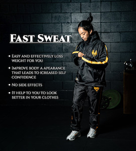 FITNESS FOX Half Zipper Sauna JACKET with Hood-End of Line Clearance