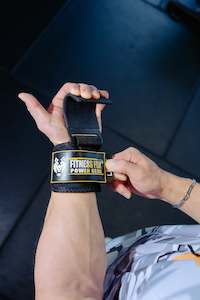 Heavy Lifting Hooks with Wrist Support ( Black)