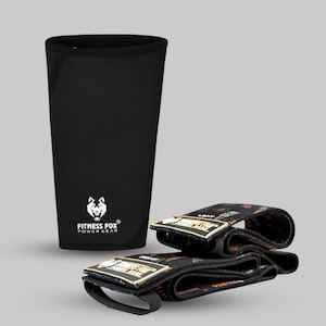 Elbow Wraps + Knee Sleeves Black Bundle