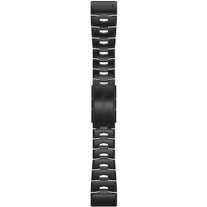 Quickfit 26mm: QuickFit 26 Watch Band Carbon Grey DLC Vented Titanium Band