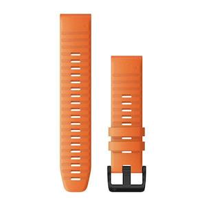 Quickfit 22mm: QuickFit 22 Watch Band – Ember Orange Silicone