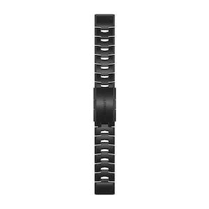 Quickfit 22mm: QuickFit 22 Watch Band – Vented Titanium Bracelet with Carbon Gray DLC Coating