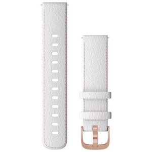 Quick Release 18mm: Quick Release Bands (18 mm), White Leather with Rose Gold Hardware