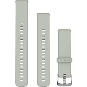 Quick Release 18mm: Quick Release Band 18mm – Sage Grey with Silver Hardware