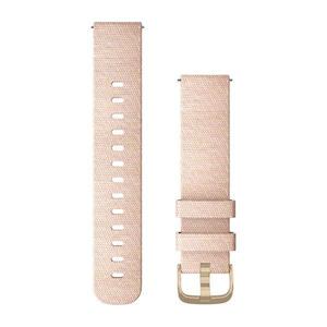 Quick Release 20mm: Quick Release Band 20mm – Blush Pink Woven Nylon with Light Gold Hardware