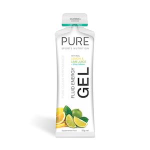 Pure Sports Nutrition: PURE Fluid Energy Gel - Lemon Lime + Caffeine 50G