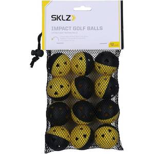 Golf: SKLZ Limited-Flight Practice Impact Golf Balls – 12 Pack