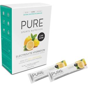 Pure Electrolyte Hydration: PURE Electrolyte Low Carb Lemon (10 x 6g)