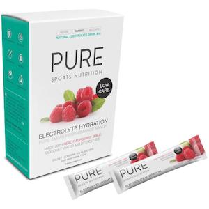 Pure Electrolyte Hydration: PURE Electrolyte Low Carb Raspberry (10 x 6g)