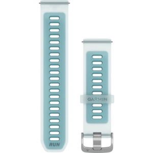 Quick Release Band (22 mm), Translucent Whitestone/Turquoise with Silver Hardware