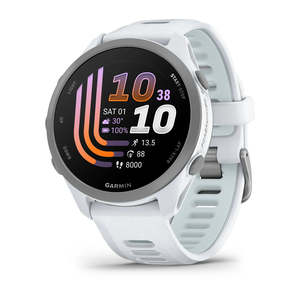 Garmin Watches: Garmin Forerunner 170 Music - Whitestone with Whitestone/Cloud Blue Band