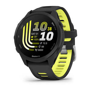 Garmin Watches: Garmin Forerunner 170 Music - Black with Black/Amp Yellow Band