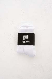 White Crew Socks