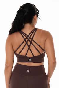 All: Empower Coffee Strappy Sports Bra