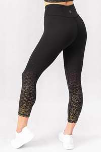 All: Confetti Glam Gold High Waisted 7/8 Leggings