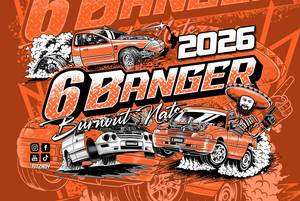 Clothing 1: 2026 6 Banger Flag - Landscape