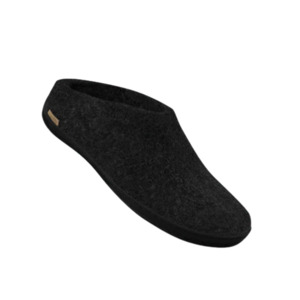 Glerups Black Rubber Slip-on Charcoal