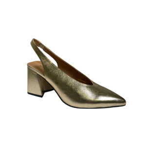 Womens Heels: Tamara London Beyah Gold Heel