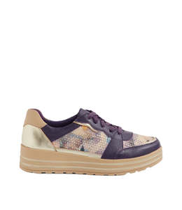 Womens Sneakers: Ziera Vressa XF-ZR Purple Metal Multi Sneakers