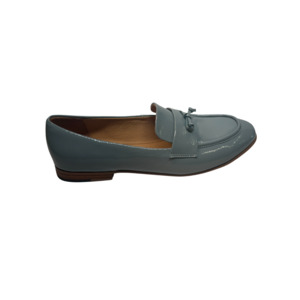 Womens Lace Ups: Django & Juliette Uleena Denim Patent Leather Loafers