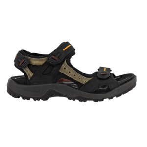Mens Sandals: Ecco Offroad Black / Green Mens sandal