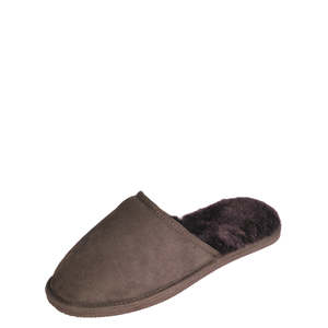 Womens Slippers: Mi woolies Haast Scuff Chocolate