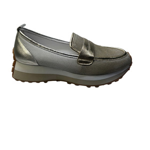 Django Juliette: Django & Juliette Shadya Gold Silver Multi Fabric Sneakers