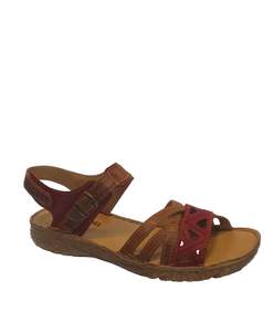 Womens Shoes: Josef Seibel Ivy 08 red combi
