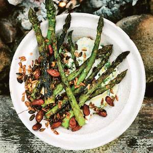 Labneh Grilled Asparagus