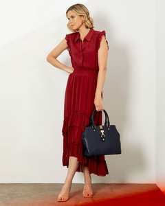 Dresses: Fate + Becker | Mystery of Love Ruffle Dress | Ruby