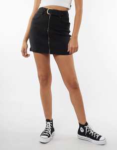 Silent Theory: Silent Theory | Riverside Denim Skirt | Black