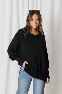 Love Lily: Love Lily The Label | Aspen Slouchy Knit | Black