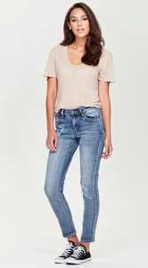 Junk Food Denim: Junkfood Jeans | Darcy Fitted Boyfriend Jean | Blue