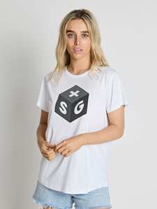 Stella Gemma Tees: Stella + Gemma | High Roller Tee | White