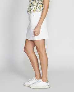 Sass: Sass | Keira Denim Skirt | White