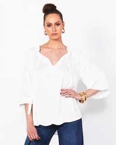 Fate Becker: Fate + Becker | Midnight Flyer Top | White