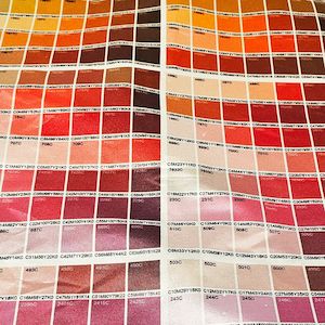 Products: Fabric Colour Swatch Sheet for Colour Matching